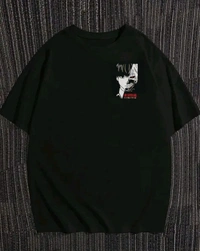 Sindon Men's Oversized Printed Tshirt- 436412312 - Black, XXL