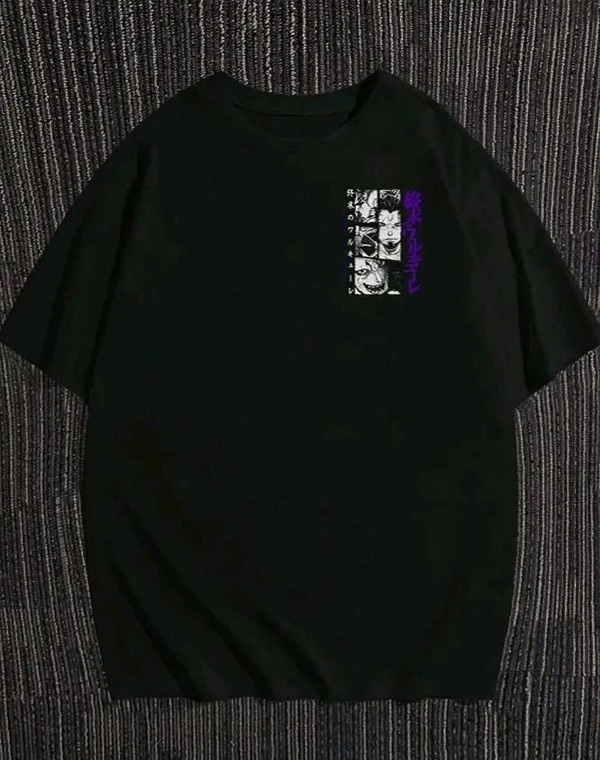 Sindon Men's Oversized Printed Tshirt- 436385440 - Black, S
