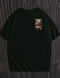Sindon Men's Oversized Printed Tshirt- 436381488 - Black, M