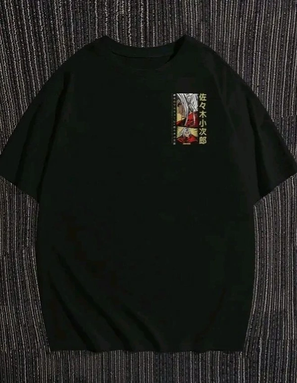 Sindon Men's Oversized Printed Tshirt- 436381488 - Black, M