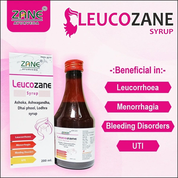 Leucozane Syrup — Ayurvedic Syrup for Leucorrhoea & Vaginal Health | Natural Vaginal Discharge Remedy