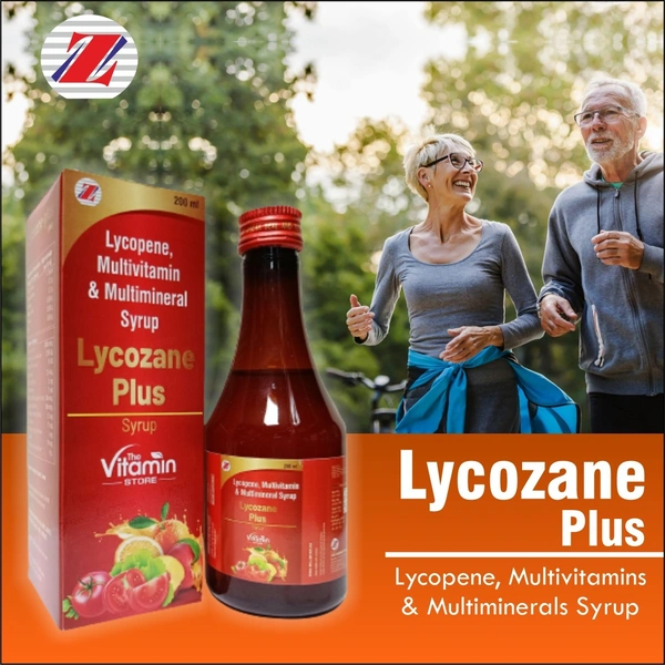 Lycozane™ Plus Syrup — Lycopene & Multivitamin Antioxidant Tonic | Energy, Immunity & Skin Support