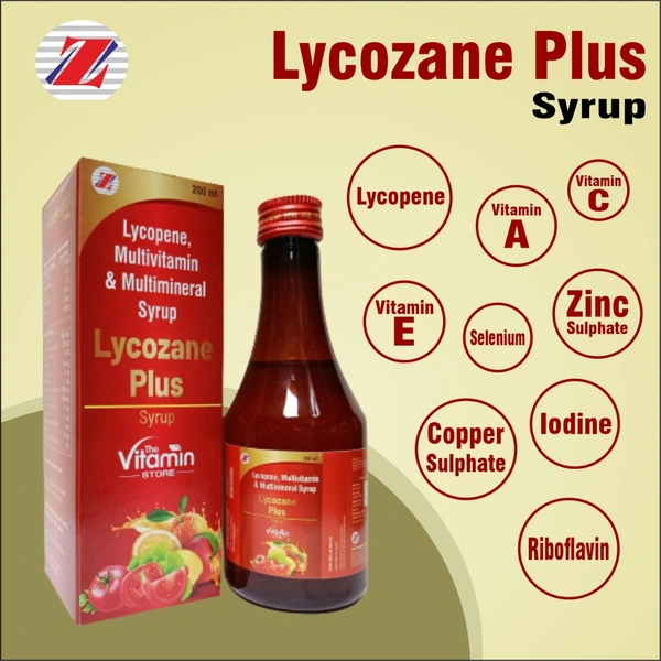 Lycozane™ Plus Syrup — Lycopene & Multivitamin Antioxidant Tonic | Energy, Immunity & Skin Support