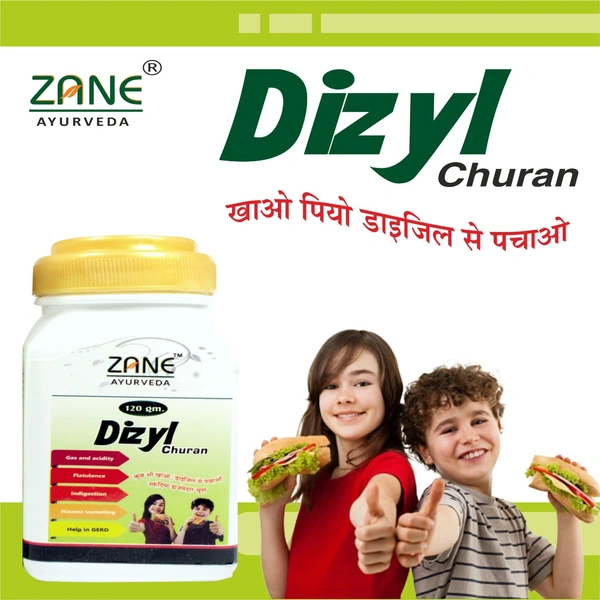 Dizyl Churan — Ayurvedic Digestive Churna for Acidity, Gas & Indigestion | Natural Carminative & Stomach Tonic
