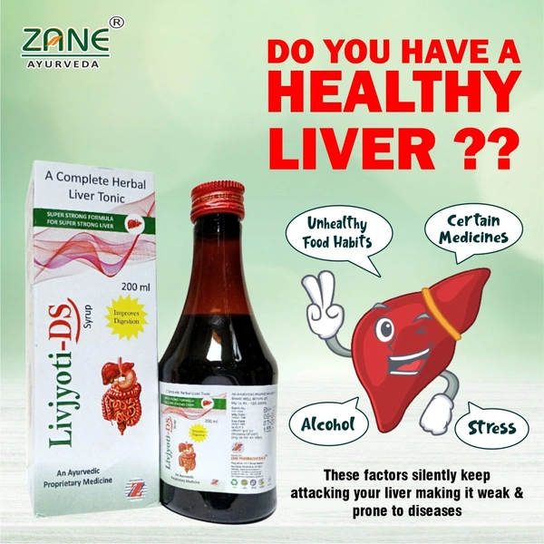 Livjyoti DS Syrup — Ayurvedic Liver Tonic & Hepato-Renal Support | Natural Aid for Jaundice, Liver Enlargement & Anorexia