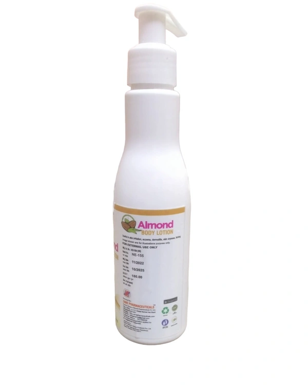 Almond Body Lotion — Natural Moisturizer with Coconut Milk, Olive Oil & Fruit Extracts | Deep Hydration & Skin Nutrition