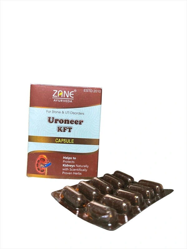 Uroneer KFT Capsule – Ayurvedic Kidney & Urinary Health Tonic by Zane Ayurveda