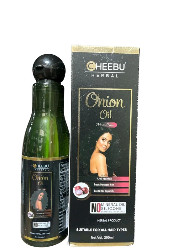 Cheebu Herbal Onion Hair Oil – Complete Ayurvedic Hair Care Solution