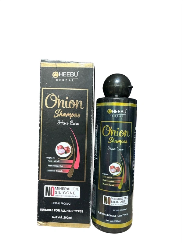 Cheebu Herbal Onion Hair Shampoo – Advanced Hair Fall Control & Growth Formula