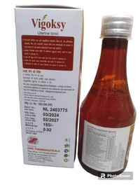Vigoksy Uterine Tonic Syrup — Ayurvedic Remedy for Irregular Periods, Menstrual Pain & Reproductive Health