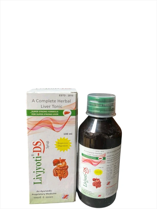 Livjyoti DS Syrup — Ayurvedic Liver Tonic & Hepatoprotective Syrup for Jaundice, Hepatomegaly & Appetite