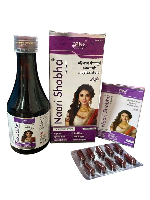 NaariShobha Women’s Syrup (200 ml) — Ayurvedic Tonic for Menstrual Health, Uterine Strength & Reproductive Wellness | Ashok + Dashmool