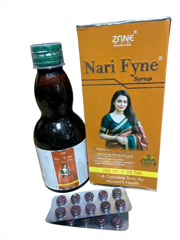 ari Fyne Syrup (200 ml) — Ayurvedic Women’s Tonic for Menstrual Health, Leucorrhoea & Hormonal Balance | Ashoka + Lodhra + Shatavari Blend