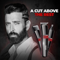 Beardo Ape-X 3-in-1 Multipurpose Trimmer for Men | Grooming Kit :- Trimmer, Shaver, Ear & Nose Trimmer | Stainless Steel self-sharpening blades | USB charge