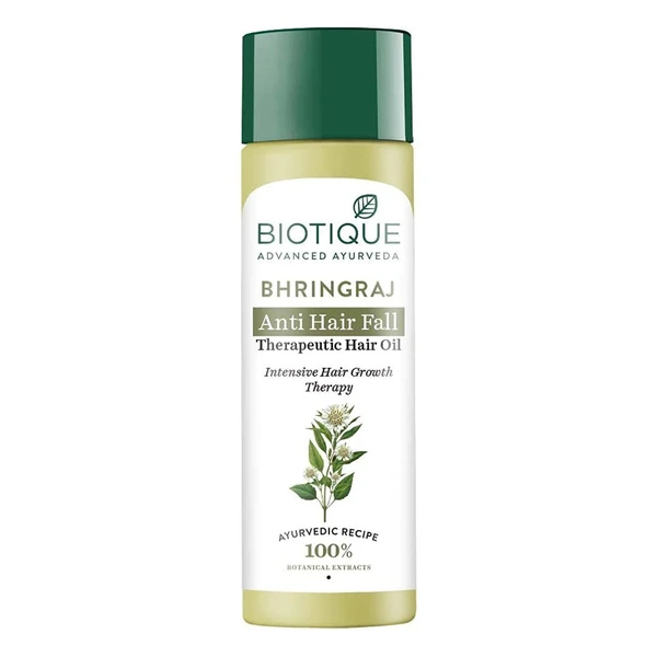 Biotique Bhringraj Therapeutic Hair Oil for Falling Hair , Intensive Hair Regrowth Treatment