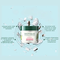 Biotique Coconut Brightening Instant Glow Cream, 50g| Lightweight and Non-Greasy | Reduces Dark Spots and Protects Ageing | Nourished and Moisturized Skin |100% Botanical Extracts| All Skin Types