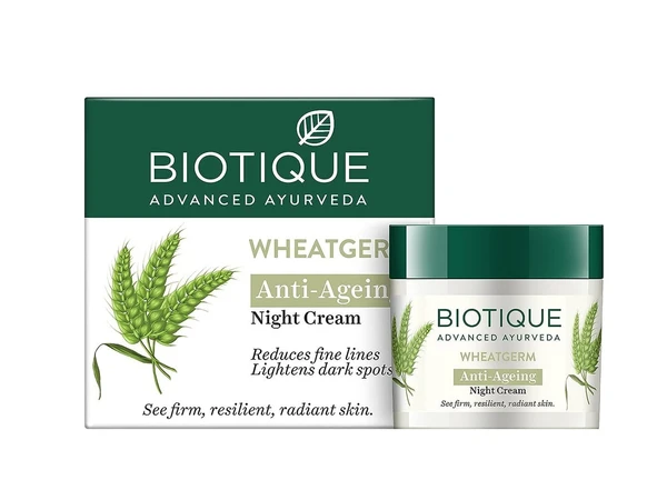 Biotique Wheat Germ Anti- Ageing Night Cream , 50g