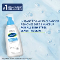 Cetaphil Gentle Foaming Cleanser - 236ml | Dermatologist Recommended Face Wash for All Skin Types | Enriched with Vitamin E and B5 | Paraben & Sulphate-Free
