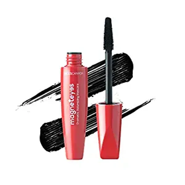 Faces Canada Magneteyes Dramatic Volumizing Mascara - Black, 9.5Ml | Lightweight, Denser & Longer Lashes | Intense Black Finish | Adds Volume | Easy Wash | No Clumping | Cruelty Free