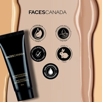 Faces Canada - Weightless Matte Finish Foundation - Sand 04, 18Ml Ultra Blendable Smooth Texture, Natural Matte Finish, Anti-Ageing, Grape Extract, Shea Butter, Olive Seed Oil Enriched