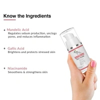 Fixderma 5% Niacinamide Serum Glow Booster Face serum with 6.5% Mandelic Acid & 0.5% Gallic Acid | Skin Brightening Serum | Face Serum for Men & Women