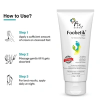 Fixderma Foobetik Cream, Foot cream, Foot care for diabetic, For Dry & Cracked Feet, Moisturizes & Soothes Feet, Heel Repair, For Calloused, or Chapped Skin, Paraben Free