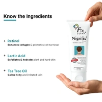 Fixderma Nigrifix Cream for Acanthosis Nigricans with Lactic Acid | Dermatologist Tested Retinol Cream | For Body Parts like Neck, Ankles, Knuckles, Armpits, Thighs & Elbows | Exfoliant