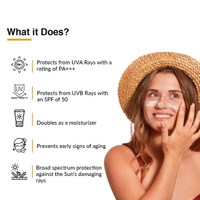 Fixderma Shadow Sunscreen SPF 50+ Cream | Sunscreen for Dry Skin | Sunscreen for UVA & UVB Protection | Non Greasy & Water Resistant
