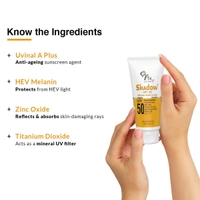 Fixderma Shadow Sunscreen SPF 50 Silicone Matte Cream PA+++ | Sunscreen for Oily Skin - Acne Prone, Matte Finished | Sun Screen Protector SPF 50 | Sunscreen for Body & Face | Broad Spectrum Sunscreen for UVA & UVB Protection | Sunscreen for Women & Men - 50ml