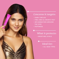 Foxtale Eye Candy Firming Under Eye Gel, Made With Peptides, Algae and Provitamin B5, Reduces dark circles in 10 days, 20 ml