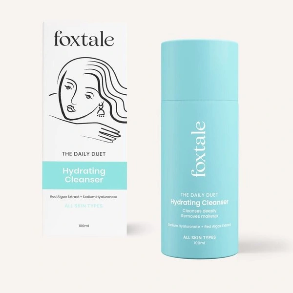 Foxtale The Daily Duet Hydrating Cleanser, Face Wash That Doubles As A Makeup Remover, 100 ml