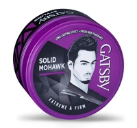 Gatsby Hair Styling Wax - Extreme & Firm 75gm | For Solid Mohawk Hair Style | Strong Hold, Volumizing Finish, Non Sticky, Easy Wash Off, Natural Shine & Anytime Re-Stylable | Hair Wax For Men