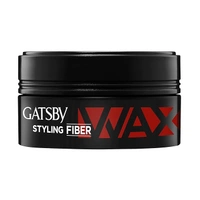 Gatsby Styling Fiber Hair Wax - Bold & Rise 75gm | High Volume, Natural Finish, Strong Hold, Anytime Re-Stylable & Easy Wash Off | For High Quiff Hair Style | Hair Styling Wax for Men