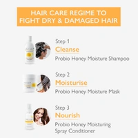 Godrej Professional Probio Honey Moisture Shampoo and Mask Duo for very Dry and Damaged Hair (250ml, 200g)
