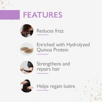 Godrej Professional Probio Quinoa Smooth Shampoo and Mask Duo for Frizzy and Straightened Hair (250ml, 200g)