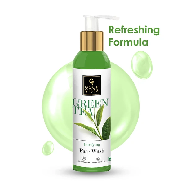 Good Vibes Green Tea Face Wash 120Ml