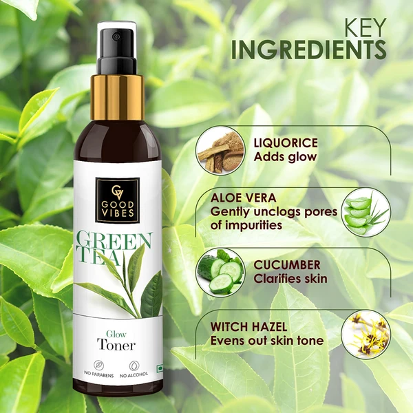 Good Vibes Green Tea Glow Toner 120Ml