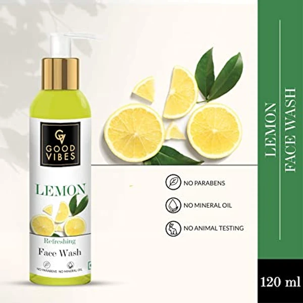 Good Vibes Lemon Refreshing Face Wash 120Ml