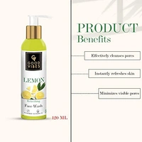 Good Vibes Lemon Refreshing Face Wash 120Ml