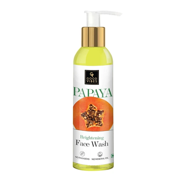 Good Vibes Papaya Brightening Face Wash 120Ml