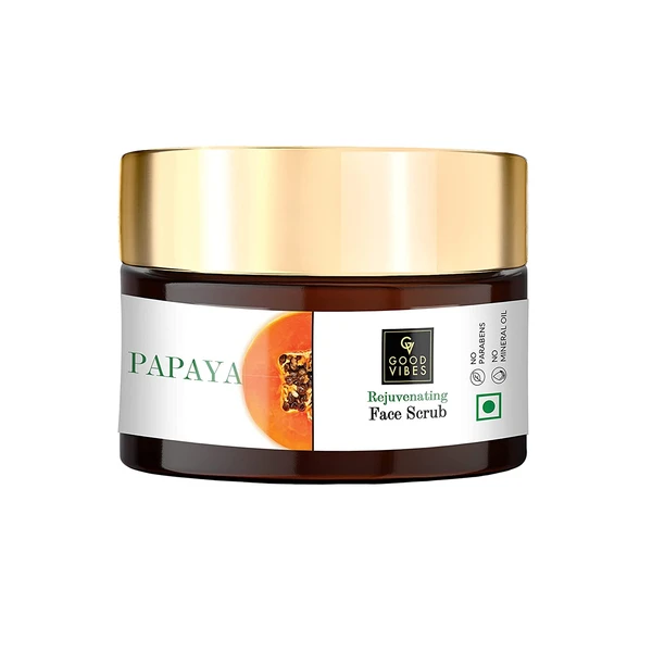 Good Vibes Papaya Rejuvenating Face Scrub 50Gm