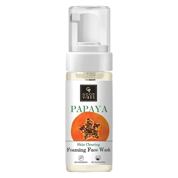 Good Vibes Papaya Skin Clearing Foaming Face Wash 150Ml