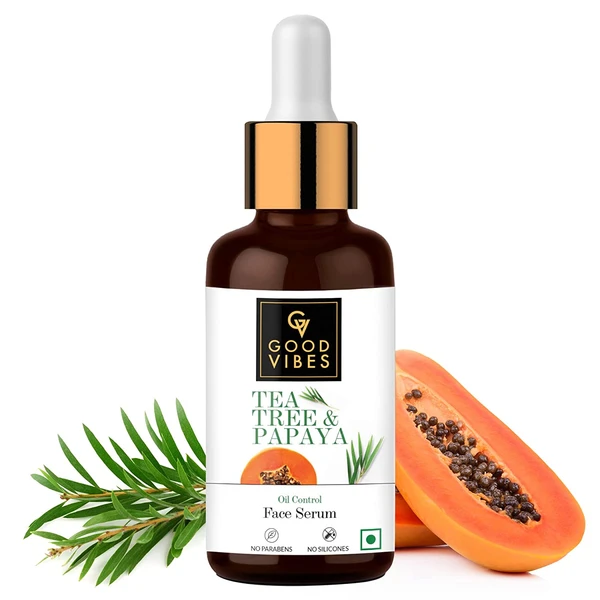 Good Vibes Tea Tree & Papaya Oil Control Serum 30Ml