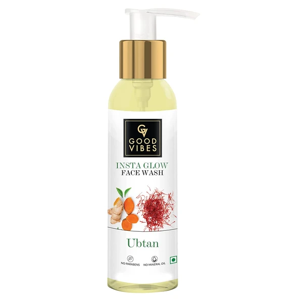 Good Vibes Ubtan Insta Glow Face Wash 120Ml