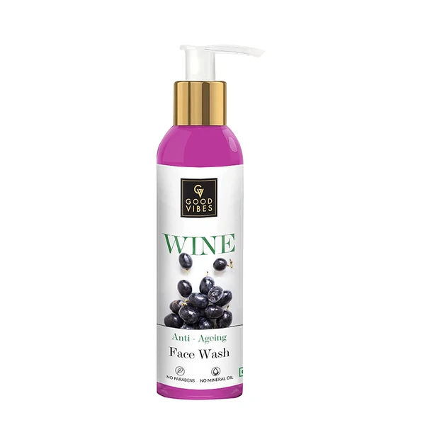 Good Vibes Wine Anti-Ageing Face Wash 120Ml