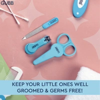 GUBB Baby Manicure Kit for Newborn Baby/Kids Blue- Nail Cutter for Babies, Nail Filer for Infants & Nail Scissors for Baby Boy