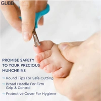 GUBB Baby Manicure Kit for Newborn Baby/Kids Blue- Nail Cutter for Babies, Nail Filer for Infants & Nail Scissors for Baby Boy