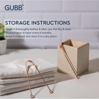 GUBB Copper Tongue Cleaner For Kids & Adults | Easy to use | Simple Design | Made up of 100% Pure Copper | Optimal for Oral Hygiene and Bad Breath Treatment | Ayurvedic Tongue Scraper For Bad Breath (