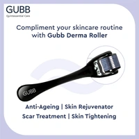 GUBB Derma Roller For Face Acne Scars, Skin Ageing & Hair Regrowth - Reduces Hair Fall | Stimulates Hair Follicles | Suitable for Beard Also | Safe & Effective - Grey