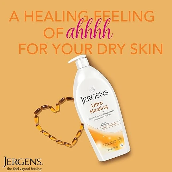 Jergens Ultra Healing Face And Body Lotion, 600 ml